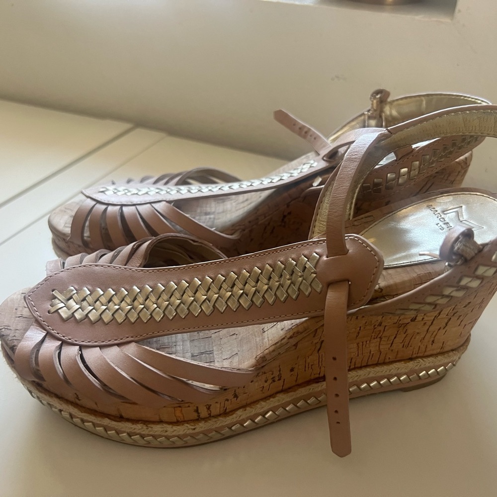 Marc Fischer Ltd cork wedge, 8.5 women’s.  Rarely worn, great condition, comfy